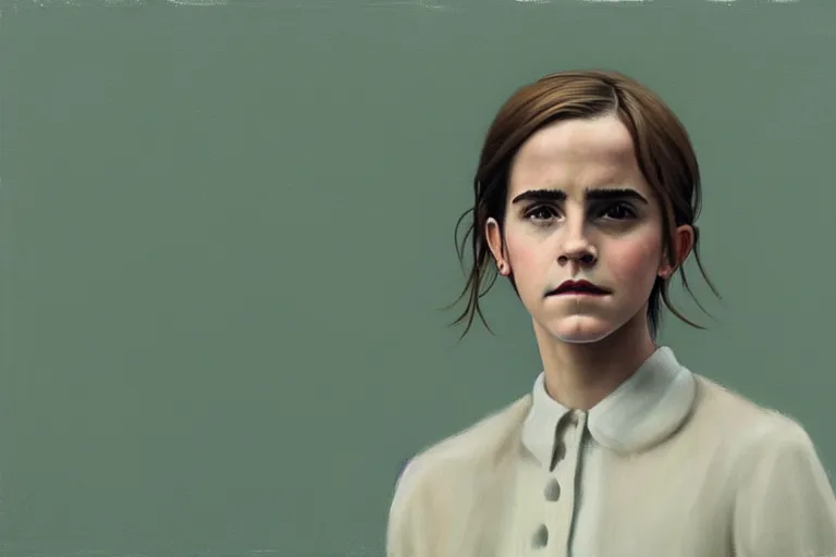 Image similar to portrait of emma watson artwork by tim eitel