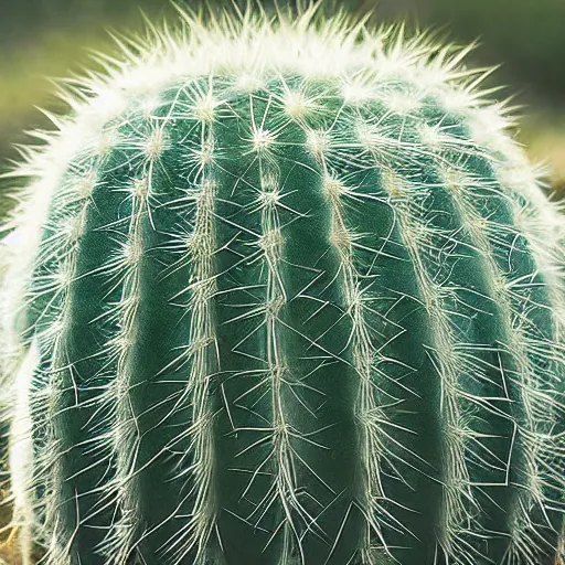 Prompt: a professional photo of a very fluffy cactus