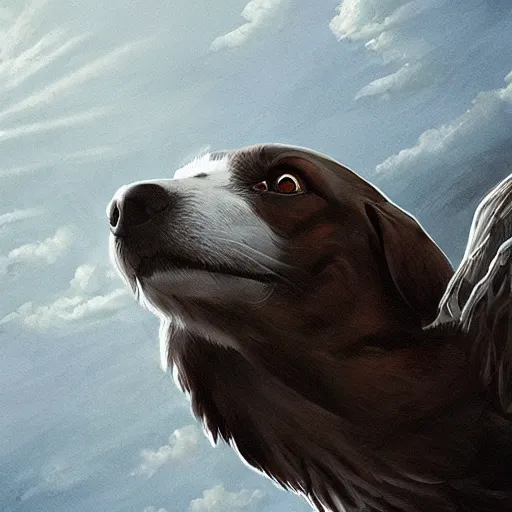 Prompt: a dog flying with a bald eagle, photorealistic, highly detailed, patriotic, trending on artstation