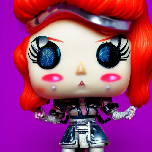 Prompt: Grimes as a Funko pop, photorealistic imagery, trending on artstation, vivid colors, lambent lighting, 4k, 8k, 35mm photography.