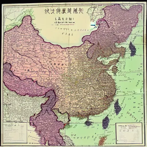 Image similar to 1 9 6 0 s map of three kingdoms - era china
