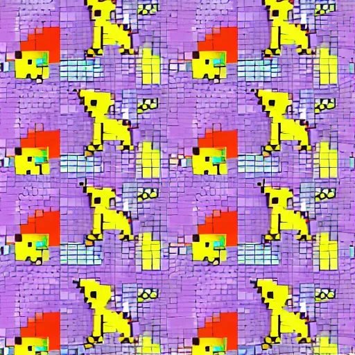 Prompt: pokemon pattern, 32-bit, Gameboy color aesthetic