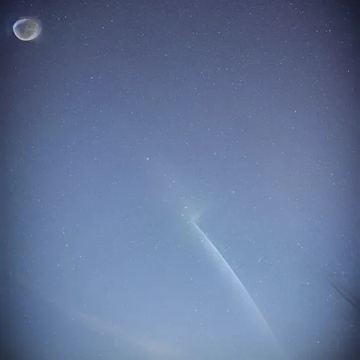 Prompt: a celestial from marvel, in the sky, about to eat the moon, sky photograph, 1 4 mm f / 2. 4