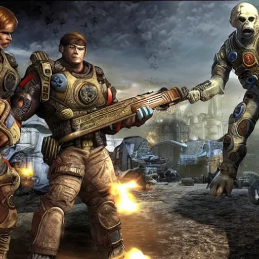 Image similar to Scooby Doo in Gears of War