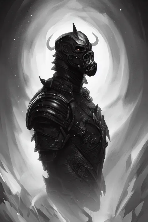 Image similar to a portrait of the horseman of the apocalypse, grim - lighting, high - contrast, intricate, elegant, highly detailed, digital painting, artstation, concept art, smooth, sharp focus, illustration