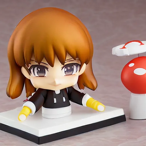 Prompt: hamburger, nendoroid, figurine, detailed product photo