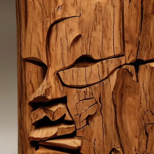 Prompt: a wood masterpiece symbolizing yearning