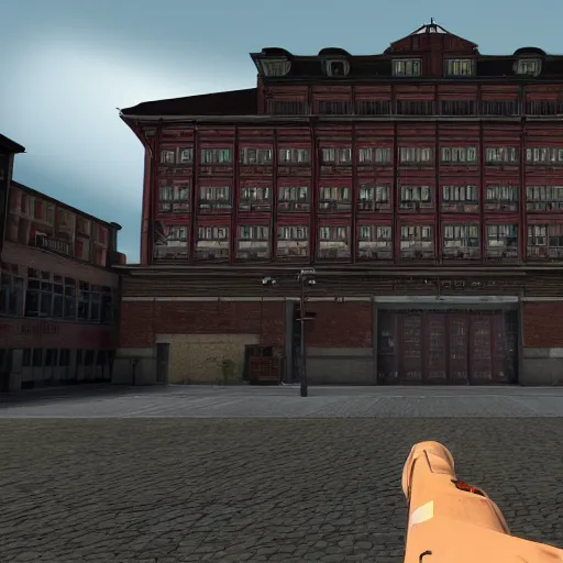 Prompt: Mainz in the style of Half Life 2