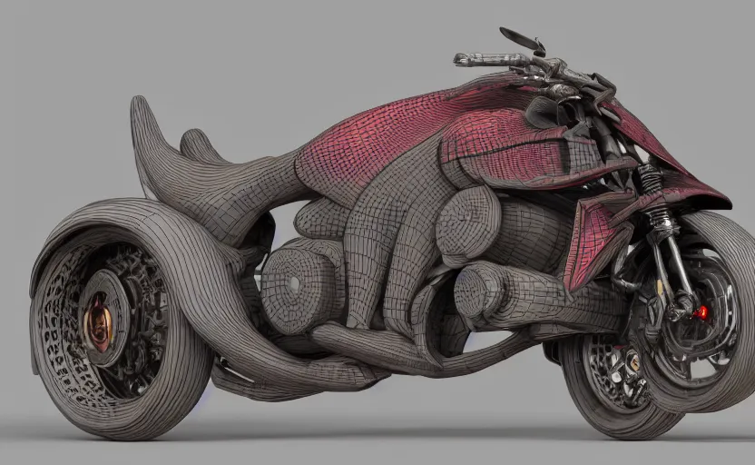 Prompt: a dragon motorcycle in ny, 3 d render, octane render, unreal engine 5, trending on artstation, high quality, highly detailed, concept art, product photo, hyperrealistic, 4 k, path traced, high coherence