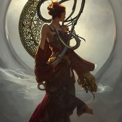 Image similar to a strange blowing horn, d & d, fantasy, intricate, elegant, highly detailed, digital painting, artstation, concept art, smooth, sharp focus, illustration, art by artgerm and greg rutkowski and alphonse mucha