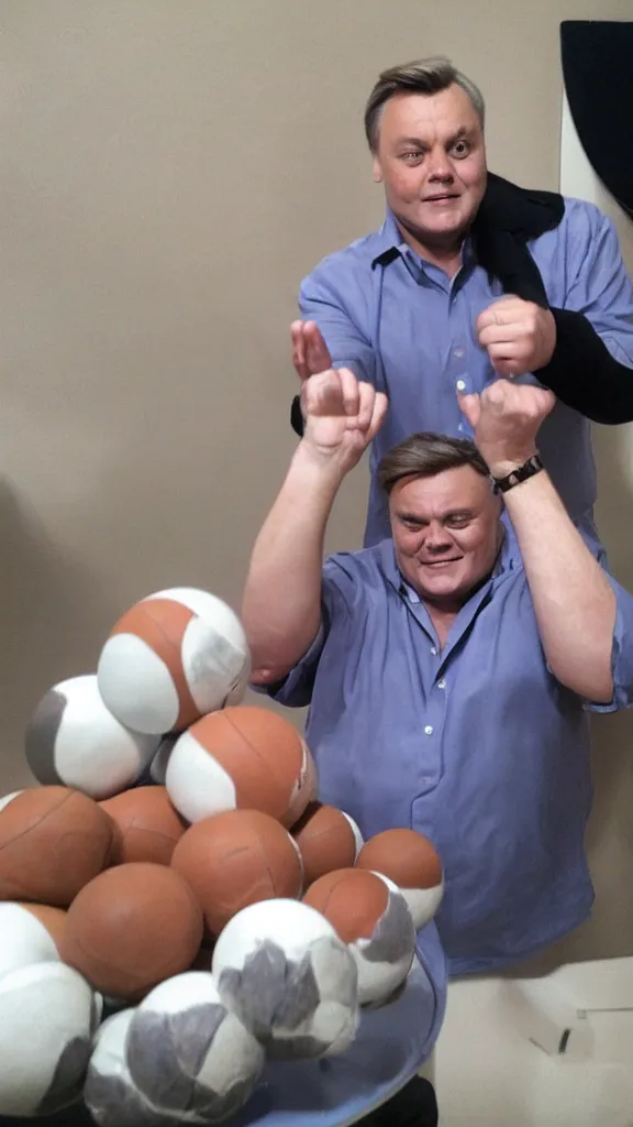 Image similar to ed balls fondling balls