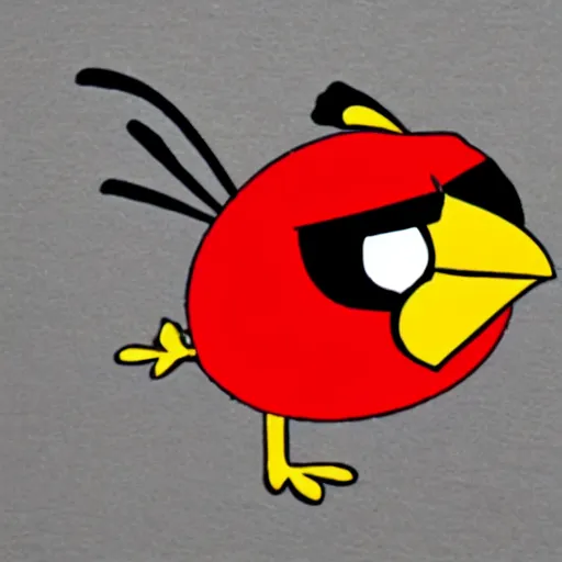 Image similar to An extremely angry bird.