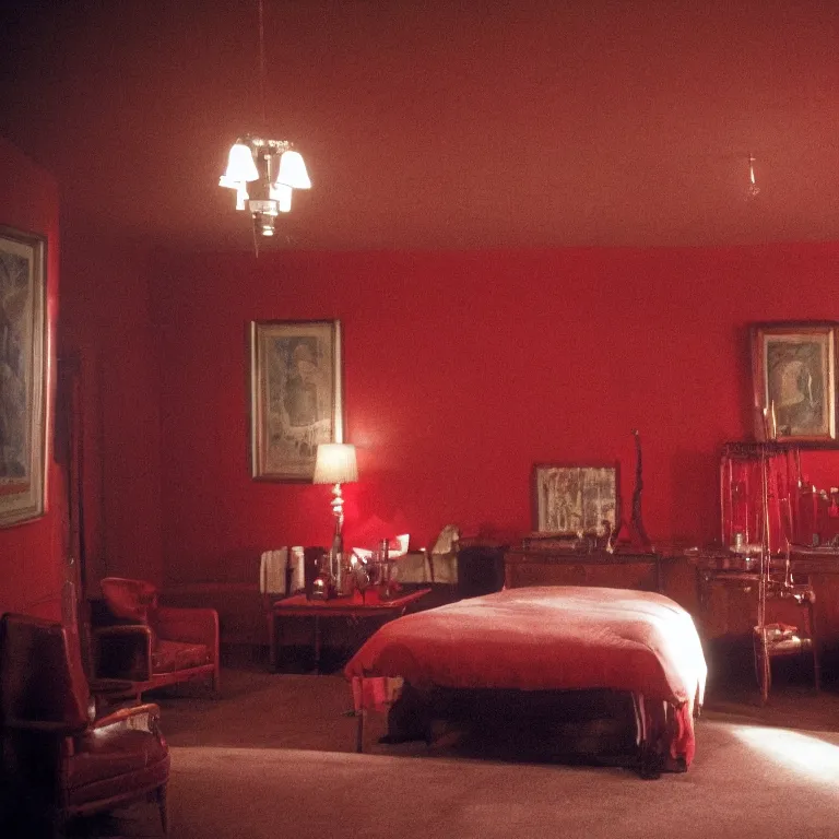 Prompt: The Red Room in Twin Peaks.