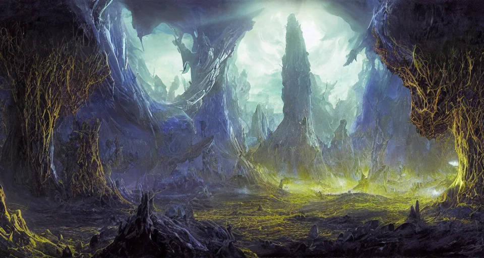 Prompt: concept art of the supernal realm of'arcadia, the fey realm'from the modern supernatural arcane magical thriller tabletop rpg'mage : the awakening ', by david mattingly and samuel araya and michael whelan and michael william kaluta and francisco goya. realistic 8 k matte painting with photorealistic hd lighting.