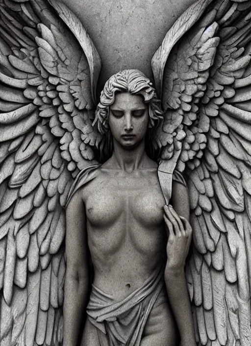 Image similar to digital _ painting _ of _ weeping angel statue _ by _ filipe _ pagliuso _ and _ justin _ gerard _ symmetric _ fantasy _ highly _ detailed _ realistic _ intricate _ port