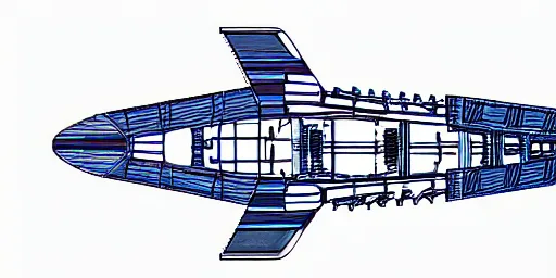 Image similar to very intricate blueprint schematics of the barbie imperial space cruiser