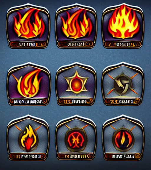 Image similar to fire mage confederation against the dark emblems