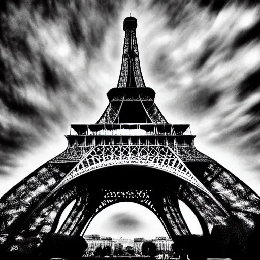 Image similar to Futuristic Eiffel tower, fantasy, HDR photo, super detailed