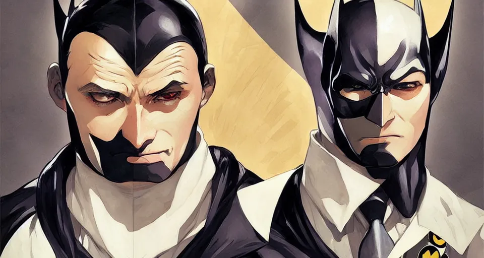 Prompt: batman, in the style of studio ghibli, j. c. leyendecker, greg rutkowski, artgerm