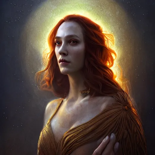 Image similar to majestic gracious regal deity persephone portrait, ancient greece, atmospheric lighting, painted, intricate, volumetric lighting, beautiful, rich deep colours masterpiece, golden hour, sharp focus, ultra detailed, by leesha hannigan, ross tran, thierry doizon, kai carpenter, ignacio fernandez rios