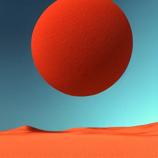 Image similar to cube -shaped planet, filled with dark red oceans and yellow vegetation, render, blender, 3d, ultra detailed