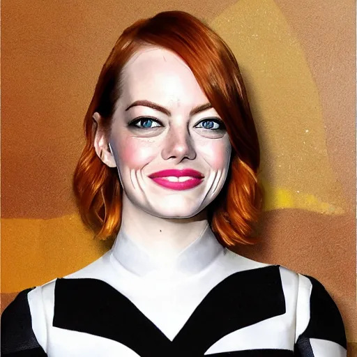 Prompt: pareidolia emma stone