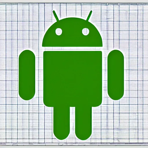 Prompt: autocad drawing of android