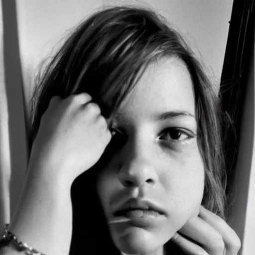 Prompt: photograph of a woman larry clark