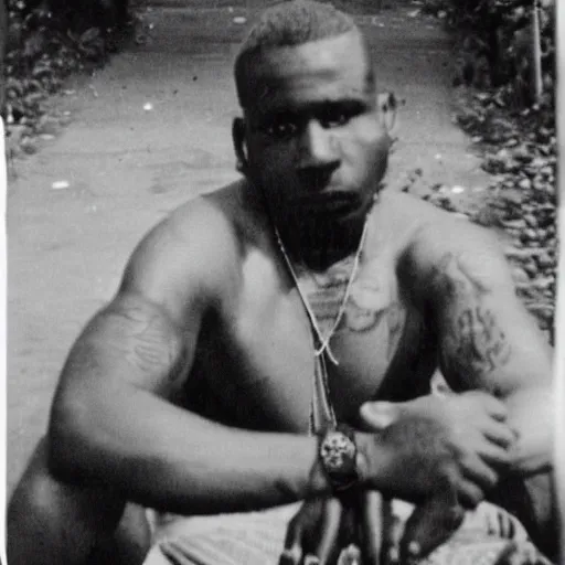 Image similar to “A eat in a gang member pose tooken by a 1950’s camera”