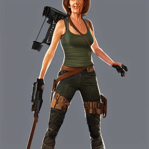 Image similar to Nancy Pelosi as Lara Croft, digital art, artstation, cgsociety, 4k, hyper-detailed