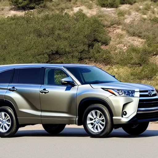 Prompt: a future toyota highlander in the year 2 0 4 0