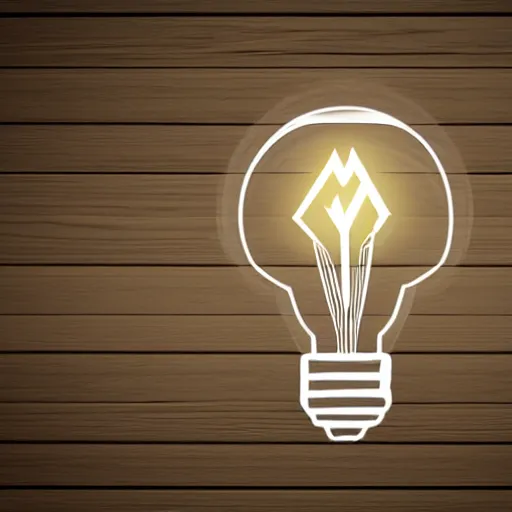 Prompt: lightbulb logo