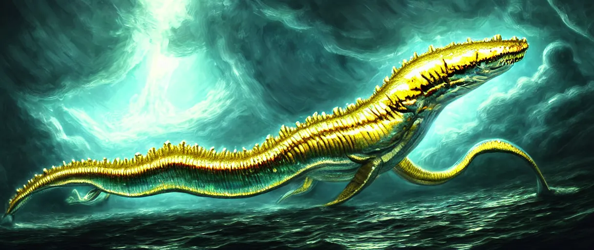 Image similar to hyperrealistic very intricate rococo iridescent white leviathan swallowing the earth digital painting concept art james white! cinematic soft glow yellow lighting low angle hd 8k sharp shallow depth of field