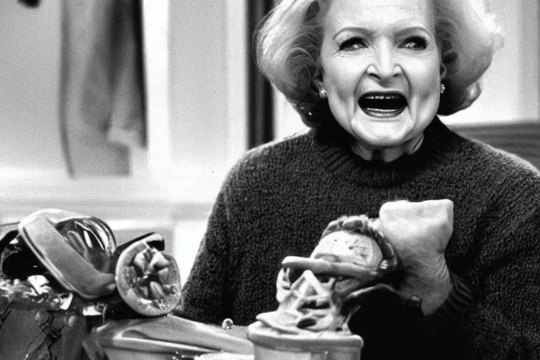 Image similar to betty white in the thing ( 1 9 8 2 )