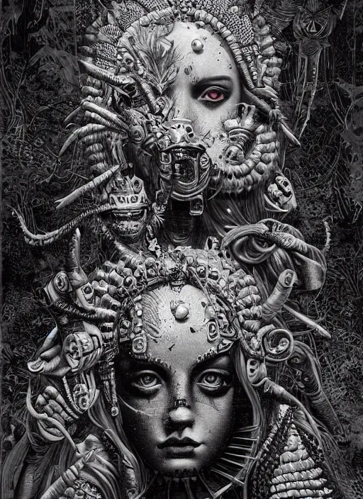 Image similar to War goddess painting by Dan Hillier, trending on artstation, artstationHD, artstationHQ, 4k, 8k