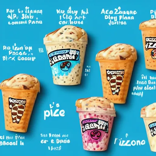 Image similar to ben and jerry's pizza flavoured ice cream