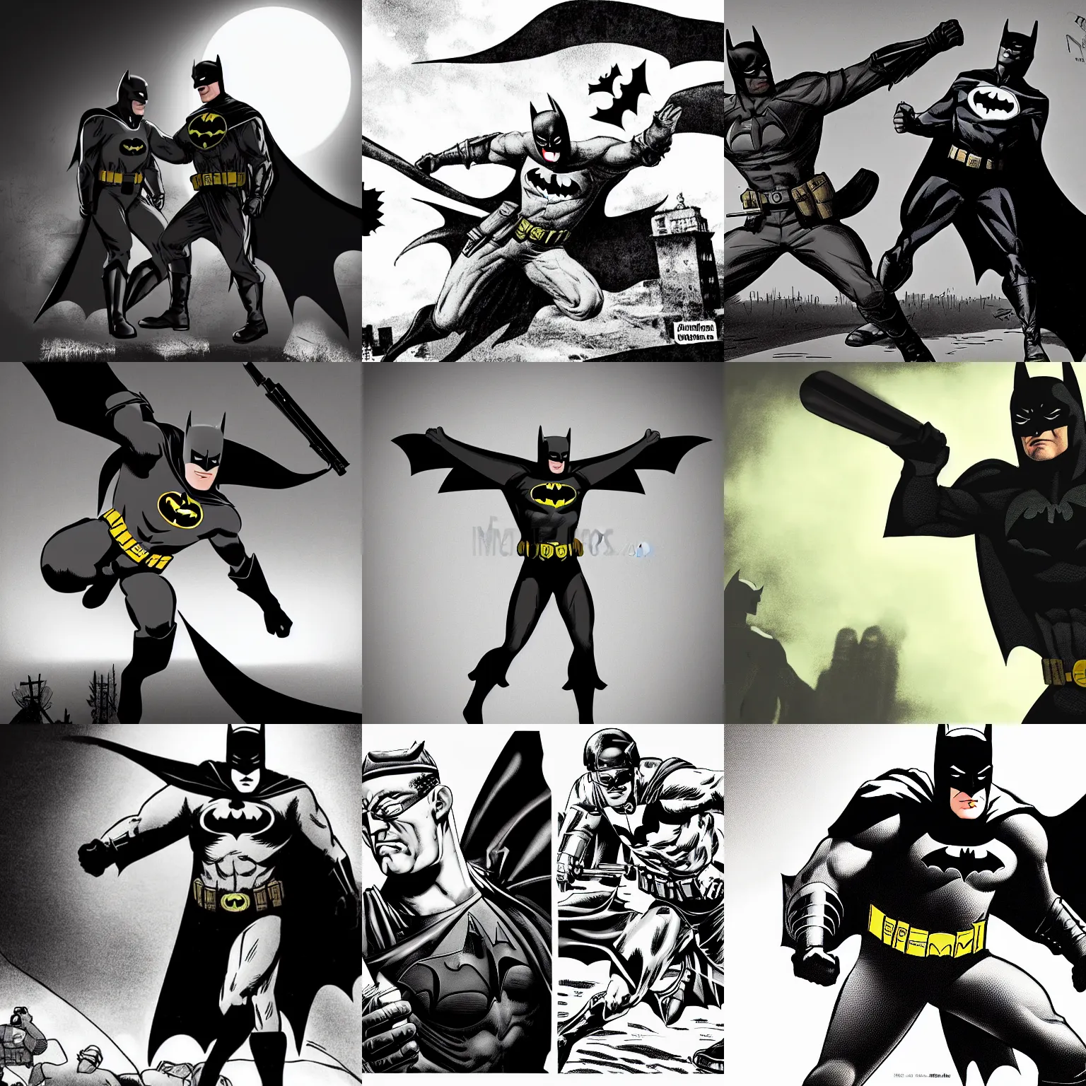 Batman in Nazi Soldier Uniform fighting with Communist | Stable Diffusion |  OpenArt