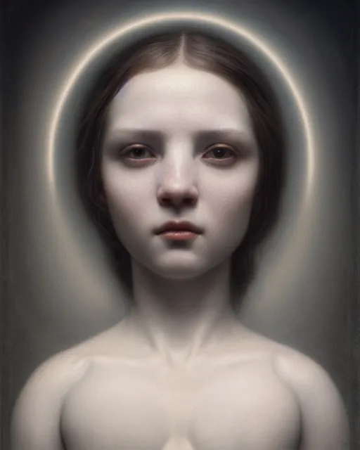 Prompt: dreamy, subsurface scattering, white, young beautiful god in cosmos, octane render, dino valls, mark ryden, joe fenton, michal karcz, highly detailed, rim light, art, cinematic lighting, very coherent, hyper realism, 8 k