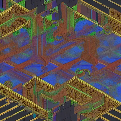 Image similar to fractal city sewers, HD VHS rip