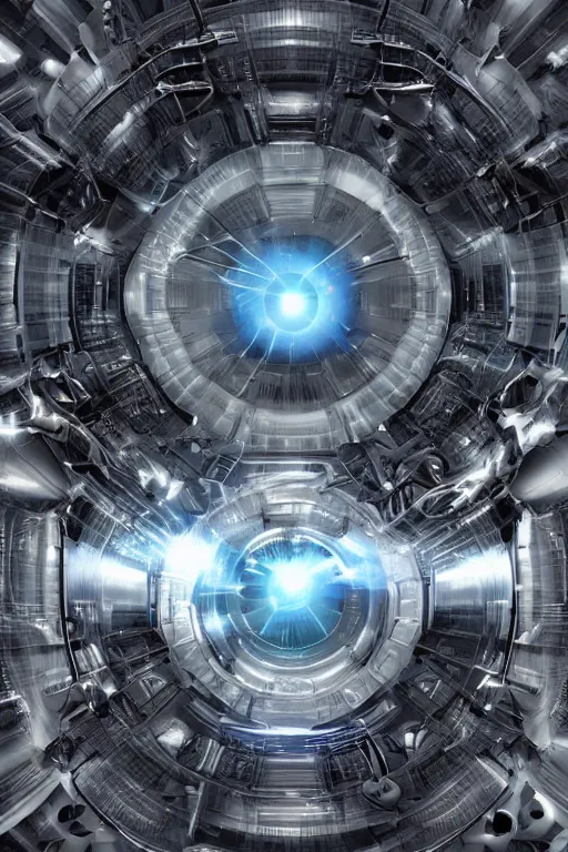 Image similar to hadron antimatter vacuum reactor, cinematic, god rays, highly detailed,