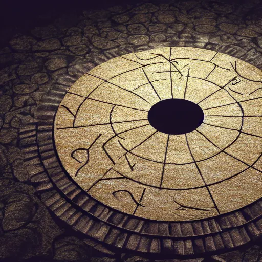 Prompt: summoning circle for a demon in a cultist basement photorealistic 4 k