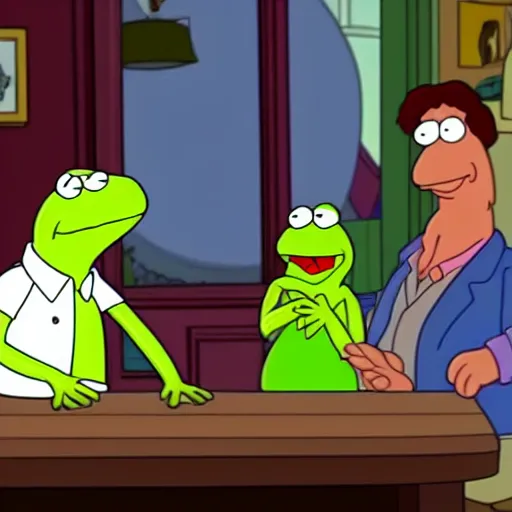 Image similar to kermit in family guy