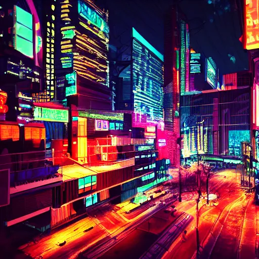 Night Metropolis, 18+ player BTB map with Neon Cyberpunk aesthetic