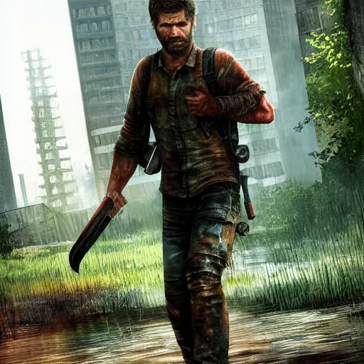 Image similar to Josh Duhmel as Joel in The Last Of Us