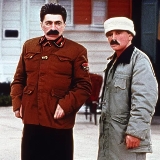 Prompt: joseph stalin in back to the future