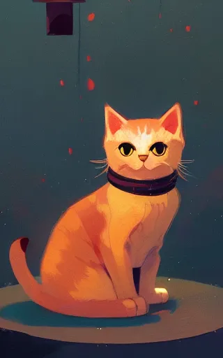 Image similar to cute cat, by victo ngai and andreas rocha and greg rutkowski, trending on artstation, unreal engine, 8 k hd wallpaperjpeg artifact, blur, artfact