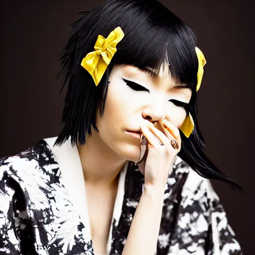 portrait photography of Noodle from the band Gorillaz Stable