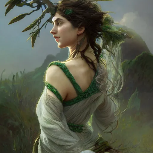 Image similar to a small ball made of rock and jagged green crystals, digital painting, artstation, concept art, soft light, hdri, smooth, sharp focus, illustration, fantasy, intricate, elegant, highly detailed, D&D, matte painting, in the style of Greg Rutkowski and Alphonse Mucha and artemisia, 8k, highly detailed, jurgens, rutkowski, bouguereau, pastoral, rustic, georgic