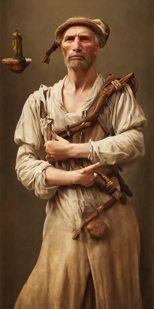 Prompt: the portrait of ( ( ( ( ( hunter schafer ) ) ) ) ) as a village peasant by roberto ferri, fantasy, witcher, very detailed oil painting, masterpiece, 8 k