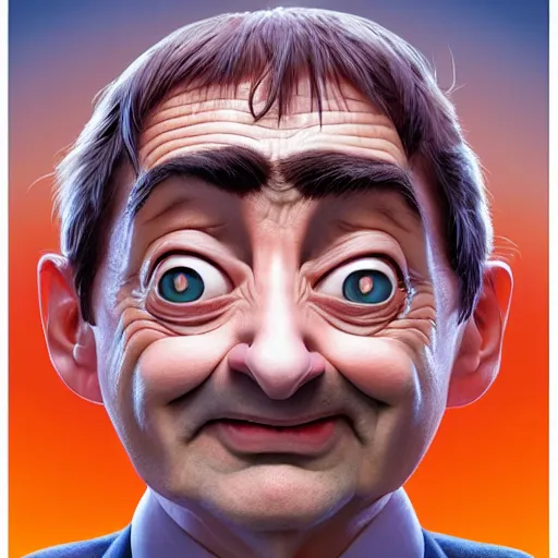 Image similar to face icon stylized minimalist of mr. bean poltergeist 1 9 8 2, loftis, cory behance hd by jesper ejsing, by rhads, makoto shinkai and lois van baarle, ilya kuvshinov, rossdraws global illumination